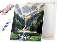 Malowanie po numerach - Malowanie po numerach Górski Potok - Krajobraz / beliart - miniaturka - grafika 1