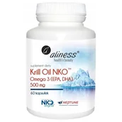 Układ pokarmowy - Krill Oil NKO Omega 3 z Astaksantyną 500 mg Aliness - 60 kaps. - miniaturka - grafika 1