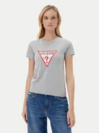 Koszulki i topy damskie - Guess Jeans T-Shirt W4YI04 J1314 Szary Slim Fit - miniaturka - grafika 1