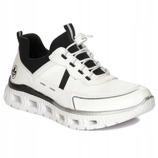 Rieker Sneakersy półbuty damskie White Combination białe M6062-80 r.38 - Sneakersy damskie - miniaturka - grafika 1