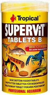 Tropical Supervit Tablets B 250ml/1000szt. 20634 - Pokarm dla ryb - miniaturka - grafika 1