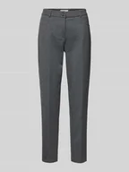 Spodnie damskie - Spodnie materiałowe o skróconym kroju model ‘MARON’ - miniaturka - grafika 1