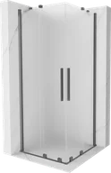 Kabiny prysznicowe - Mexen Velar Duo kabina prysznicowa rozsuwana 100x100 cm, szron, gun metal - 871-100-100-32-95 - miniaturka - grafika 1