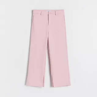 Spodnie i spodenki dla dziewczynek - Reserved - Spodnie z rozcięciami - Różowy - grafika 1