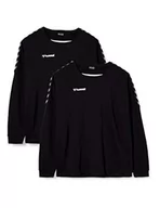 Bluzy męskie - Hummel HmlAuthentic Training Sweat bluza męska czarny czarny/biały 3XL 205373-2114-3XL - miniaturka - grafika 1