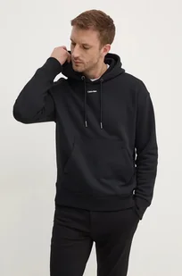 Calvin Klein bluza męska kolor czarny z kapturem z aplikacją K10K112871 - Bluzy męskie - miniaturka - grafika 1