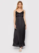 Sukienki - Fracomina Sukienka codzienna FR22SD3018W41301 Czarny Regular Fit - miniaturka - grafika 1