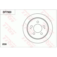 Tarcze hamulcowe - TRW Tarcza hamulcowa DF7960 DF7960 - miniaturka - grafika 1