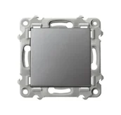 Wyłączniki światła i elektryczne - Wyłącznik pojedynczy SZAFIR - szary mat - miniaturka - grafika 1