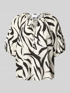 Bluzka o kroju relaxed fit z wycięciem w kształcie łezki model ‘CLO’ - Bluzki damskie - miniaturka - grafika 1