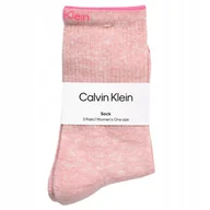 Skarpetki damskie - CALVIN KLEIN Skarpety Damskie 3p. PINK ONE SIZE - miniaturka - grafika 1