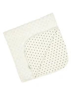 Koce i narzuty dla dzieci - Niemowlęcy kocyk w kropeczki beżowy Nicol,r.ONESIZE - miniaturka - grafika 1