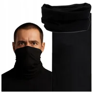 Czapki damskie - KOMINIARKA KOMIN TUBA BANDANA Chusta Czarna Szal Wielofunkcyjna Ciepła 45cm - miniaturka - grafika 1