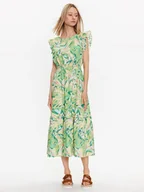 Sukienki - YAS Sukienka codzienna 26030005 Zielony Regular Fit - miniaturka - grafika 1