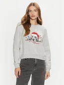 Bluzy damskie - ONLY Bluza Yda Xmas 15270956 Szary Regular Fit - miniaturka - grafika 1