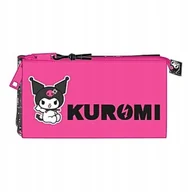 Piórniki - SAFTA PIÓRNIK SZKOLNY DZIECIĘCY SASZETKA POTRÓJNY TRZYKOMOROWY KUROMI - miniaturka - grafika 1