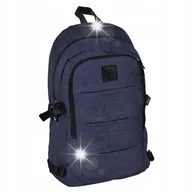 Plecaki szkolne i tornistry - PLECAK SZKOLNY MŁODZIEŻOWY SPORTOWY GRANATOWY - miniaturka - grafika 1