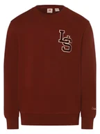 Bluzy męskie - Levi's Bluza męska Mężczyźni Bawełna brązowy|czerwony jednolity, S - miniaturka - grafika 1