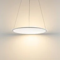 Lampy sufitowe - Deko-Light Panel LED żyrandol, biały, Ø 63 cm, metal, CCT, ściemniany, 50 W PANEL, możliwość ściemniania, biały / opal, biuro, aluminium, nowoczesny - miniaturka - grafika 1