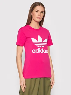 adidas T-Shirt adicolor Classics Trefoil HG3785 Różowy Regular Fit - Koszulki i topy damskie - miniaturka - grafika 1