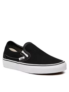 Trampki męskie - Vans Tenisówki Classic Slip-On VN-0EYEBLK Czarny - grafika 1