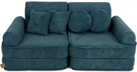 Fotele i pufy dla dzieci - Pocket Sofa Plus Aesthetic Turkusowa - MeowBaby - miniaturka - grafika 1