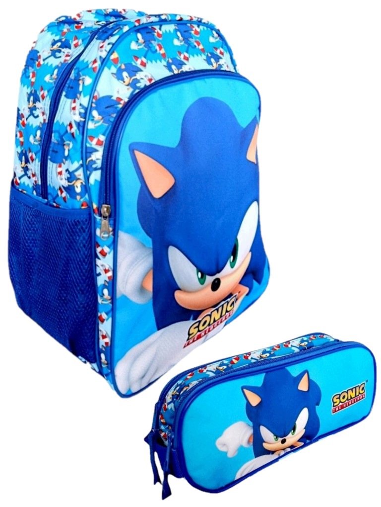 Plecak i piórnik szkolny Sonic The Hedgehog Zestaw dla ucznia wyprawka