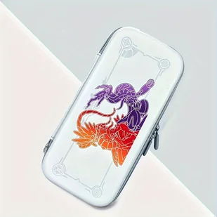 TEMU Etui ochronne EVA do przenoszenia konsoli Nintendo Switch i Switch OLED - torba podróżna uchwytami na karty z , kompatybilna z edycjami i Violet - Akcesoria do Nintendo - miniaturka - grafika 1