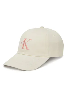 Calvin Klein Jeans Czapka z daszkiem Monologo LV04K5026G Żółty - Czapki damskie - miniaturka - grafika 1