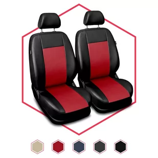 Pokrowce samochodowe Comfort 1+1 czerwone - Pokrowce na fotele - miniaturka - grafika 1
