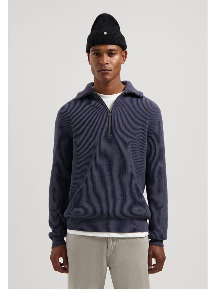 DSTREZZED Sweter w kolorze granatowym