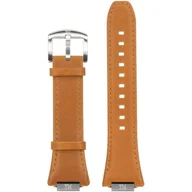 Akcesoria do smartwatchy - Ralph Giallo Pasek do etui na Apple Watch pomarańczowy ze srebrną sprzączką - skórzany - miniaturka - grafika 1