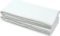 Prześcieradła - Prześcieradło hotelowe 160x220 cm białe 100% bawełna 125g/m² bez gumki - miniaturka - grafika 1