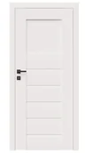 Drzwi wewnętrzne - Dre Drzwi Wewnętrzne Z Szybą Premium 5 Okleina Biała Mat - miniaturka - grafika 1