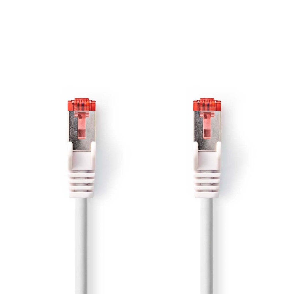 Nedis Ccgl85221Wt15 Kabel sieciowy Cat6 Rj45 Męski S/Ftp 1.50 M Okrągły Lszh White Label