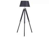 Lampy stojące - Beliani Lampa stojąca czarna - lampa podłogowa - oświetlenie - MADEIRA - miniaturka - grafika 1