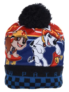 Paw Patrol Czapka "Psi Patrol" w kolorze niebiesko-czarno-czerwonym - Czapki damskie - miniaturka - grafika 1