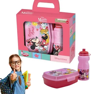Śniadaniówka Bidon 2w1 Myszka Minnie - Bidony dla dzieci - miniaturka - grafika 1