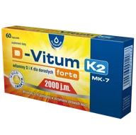 Witaminy i minerały - OLEOFARM SP. Z O.O. D-Vitum Forte 2000 J.M. K2 60 Kapsułek - miniaturka - grafika 1