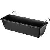 Donice - Skrzynka balkonowa Perama 60 cm z uchwytami, antracyt - miniaturka - grafika 1