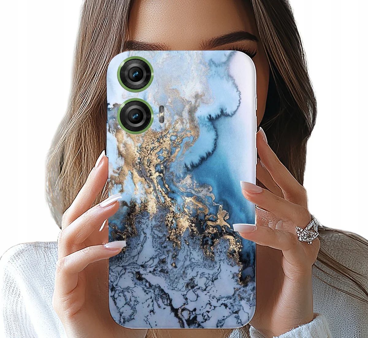 ETUI DO MOTOROLA EDGE 50 FUSION - MARMUREK MARMURKI DAMSKIE WZORY + FOLIA