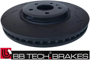 Przednie klocki + NACINANE tarcze hamulcowe BB-TECH 325mm Ford Flex 2012-2019 - Tarcze hamulcowe - miniaturka - grafika 4