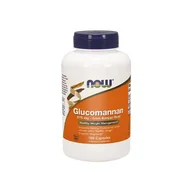 Aminokwasy - NOW Glucomannan 575mg - 180vcaps. - miniaturka - grafika 1