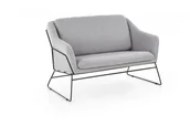 Sofy i kanapy - Sofa SOFT 2 XL jasnoszara/czarna - miniaturka - grafika 1