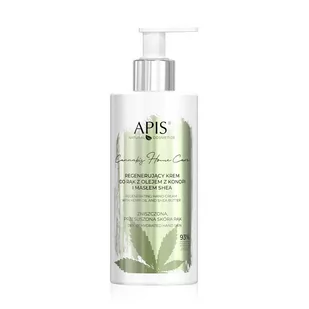 Apis Cannabis Home Care Regenerujący krem do rąk z olejem z konopi i masłem shea 300ml - Kremy i maski do rąk - miniaturka - grafika 1