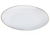 Talerze - Talerz porcelanowy ze złotym rantem 20cm - miniaturka - grafika 1