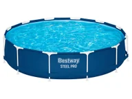 Baseny ogrodowe - Bestway Zestaw basenowy Steel Pro Frame, 366 x 76 cm, z pompą - miniaturka - grafika 1