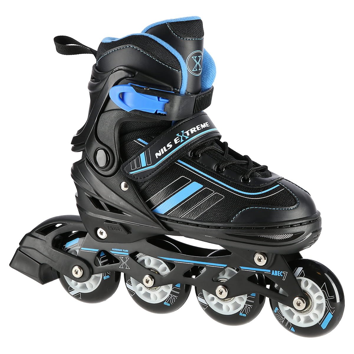 Nils extreme NH18191 2w1 CZARNO-NIEBIESKI ROZM.S(29-33) ŁYŻWOROLKI 5907695589283