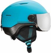 Kaski narciarskie - Rossignol Whoopee Visor Impacts Ski Helmet Blue/Black XS 19/20 - miniaturka - grafika 1