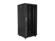 Szafy rack - Szafa stojąca instalacyjna 19" 27U, 600mm, czarna - miniaturka - grafika 1